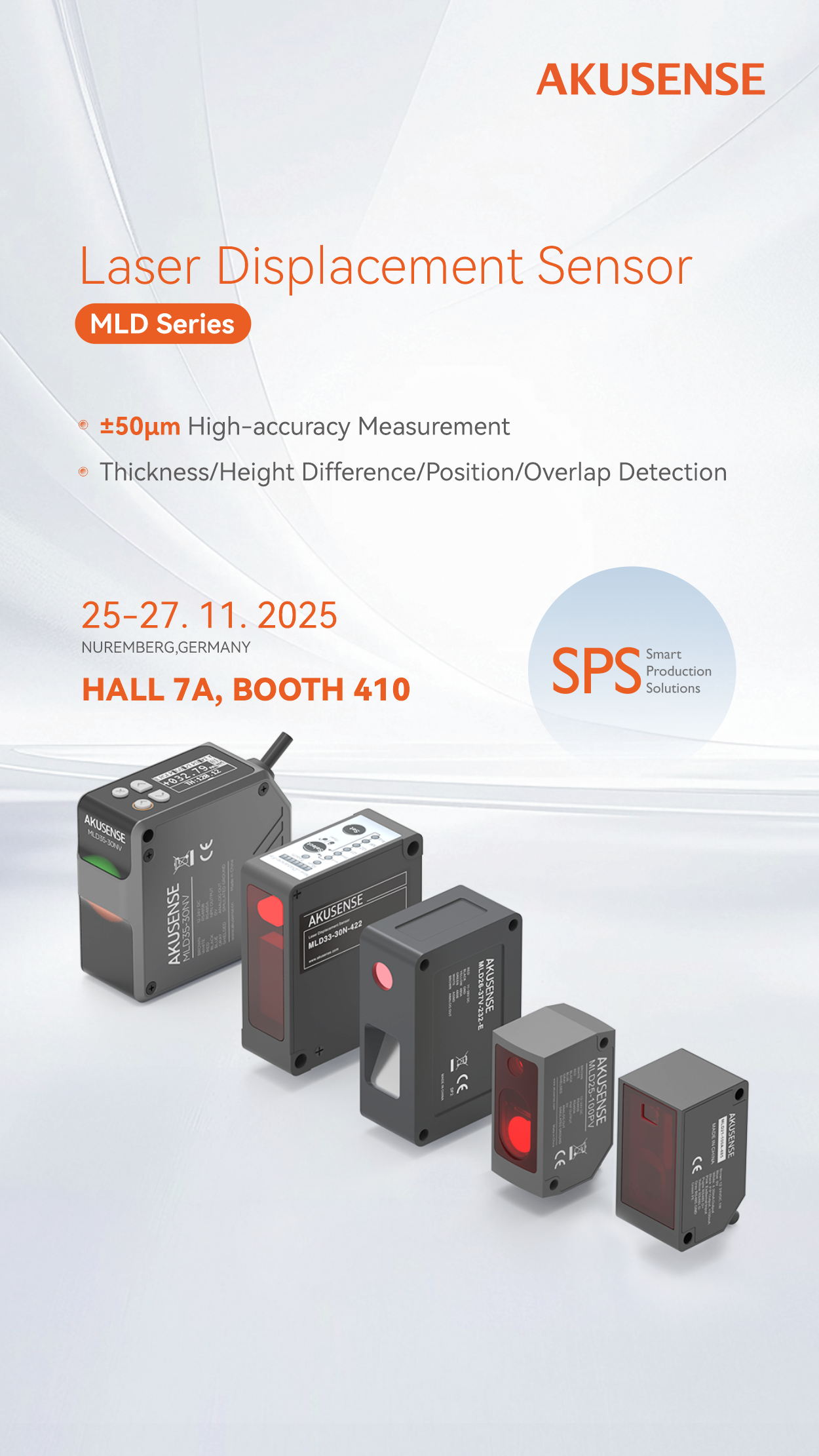 AKUSENSE | MLD Series Laser Displacement Sensor