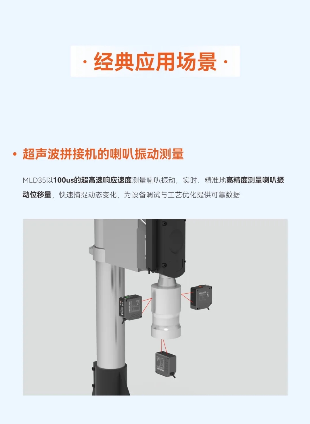 明治传感新一代高精度激光位移传感器MLD35上市，性能全面跃升！