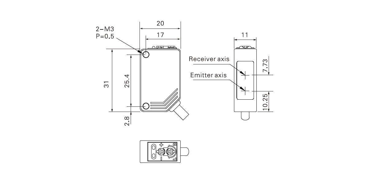 Square Type(PTE、PTEW、PTV、PTVW、PTN、PTJ-I Series)