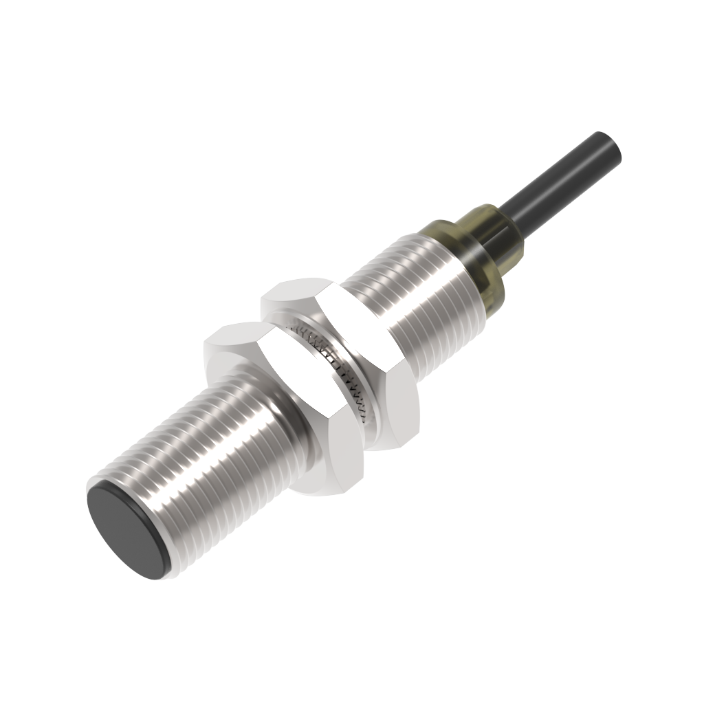 TLF12-04NO — Inductive sensor M12, flush, 4 mm, NPN NO, cable 2 m, 3 cores
