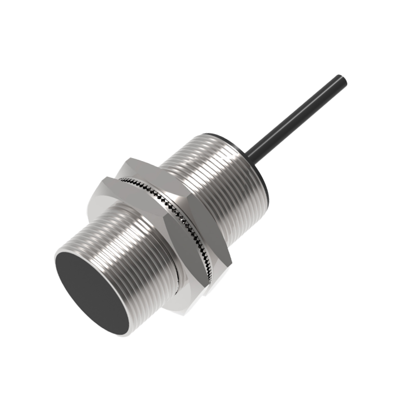 TRF30-10PC — Inductive sensor M30, flush, 10 mm, PNP NC, cable 2 m, 3 cores