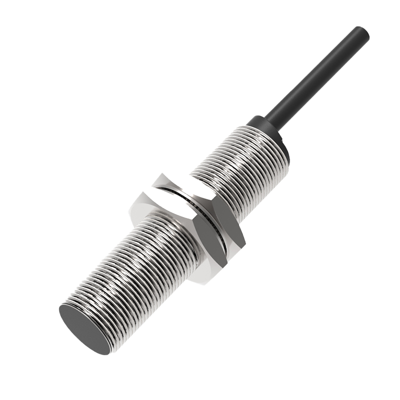 TAF12-03PV — Inductive sensor M12, flush, 3 mm, PNP + analog 0–10 V NO, cable 2 m, 3 cores