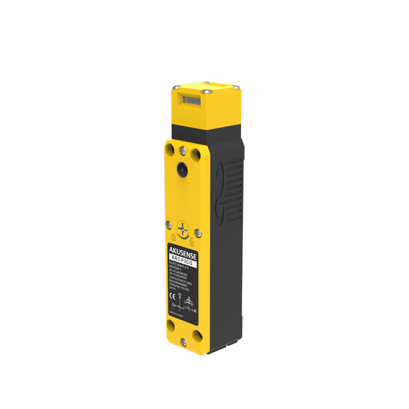 AR3-D2GFH — Safety lock AR3, solenoid locking 24 V DC, mechanical release, metal head, 1NC/1NO + 1NC/1NO