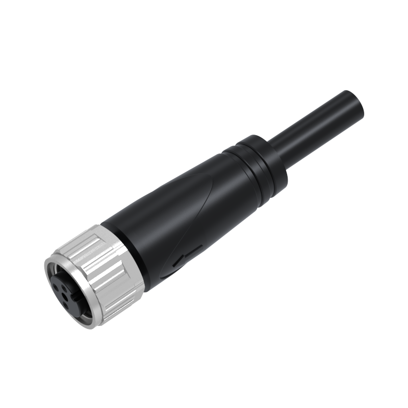 CA12FS4-5C — Кабел с конектор M12, женски, прав, 4 пина, 5 m